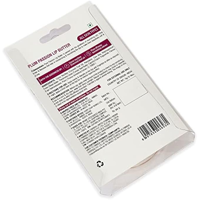 Fabindia FABESSENTIALS PLUM PASSION LIP BUTTER 5G - Image 4